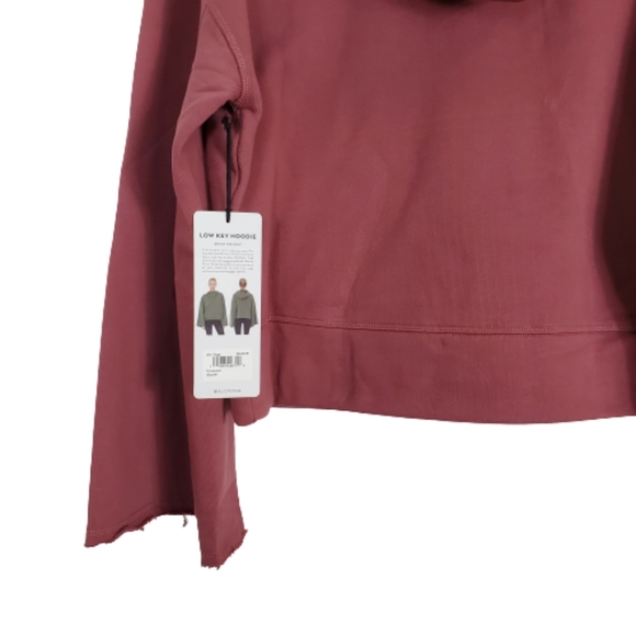 ALO YOGA ROSEWOOD HOODED LOW KEY SWEATSHIRT - Picture 7 of 13